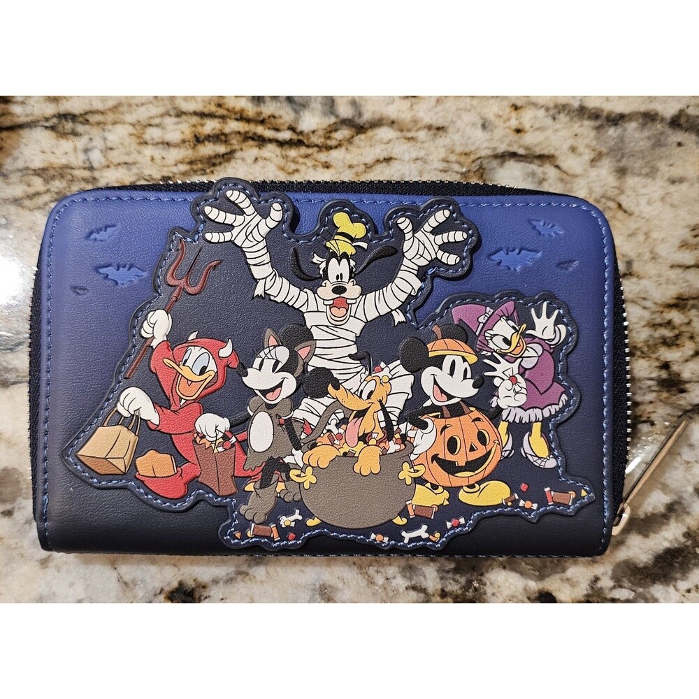Loungefly Disney Mickey And Friends Halloween Haunted House Wallet